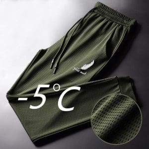 Mesh Ice Silk Casual Pants