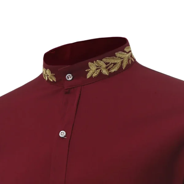 Embroidered men's cardigan