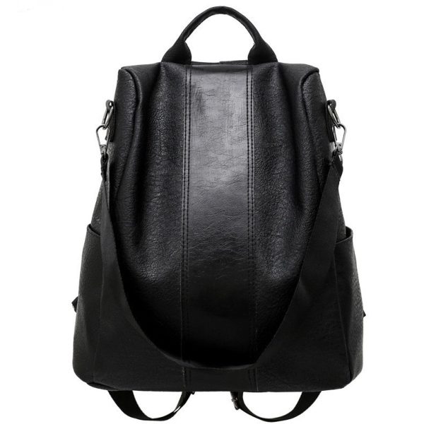 Graceful Journey Women's PU Leather Backpack | Christian-Inspired Large Capacity Bag