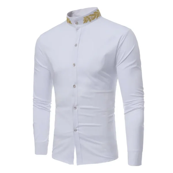 Embroidered men's cardigan
