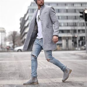 Men's woolen coat