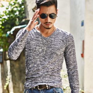 Autumn winter new men's long sleeved T-shirts men long sleeved T-shirt youth camouflage leisure undershirt