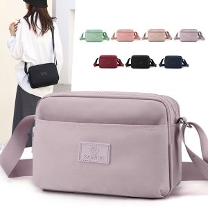 Graceful Utility Nylon Small Square Bag