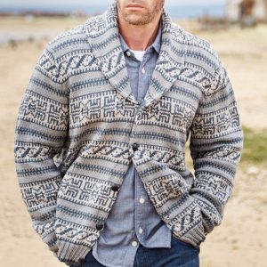Christian men's cardigan
