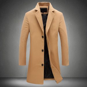 men's woolen coat