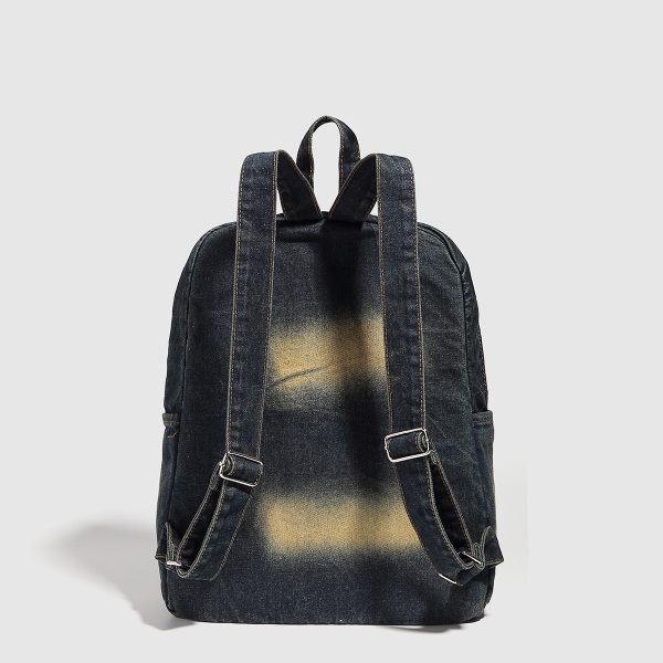 Denim backpack for daily use
