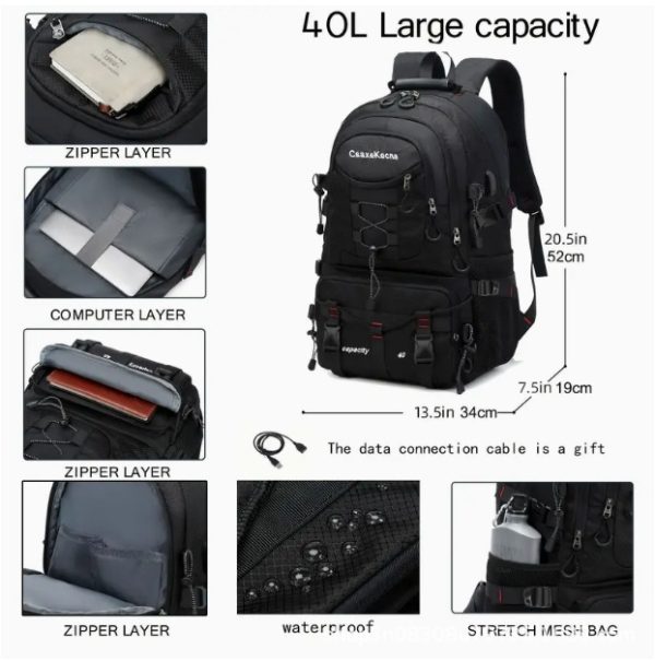 Large capacity outdoor backpack